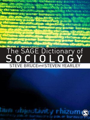 cover image of The SAGE Dictionary of Sociology
